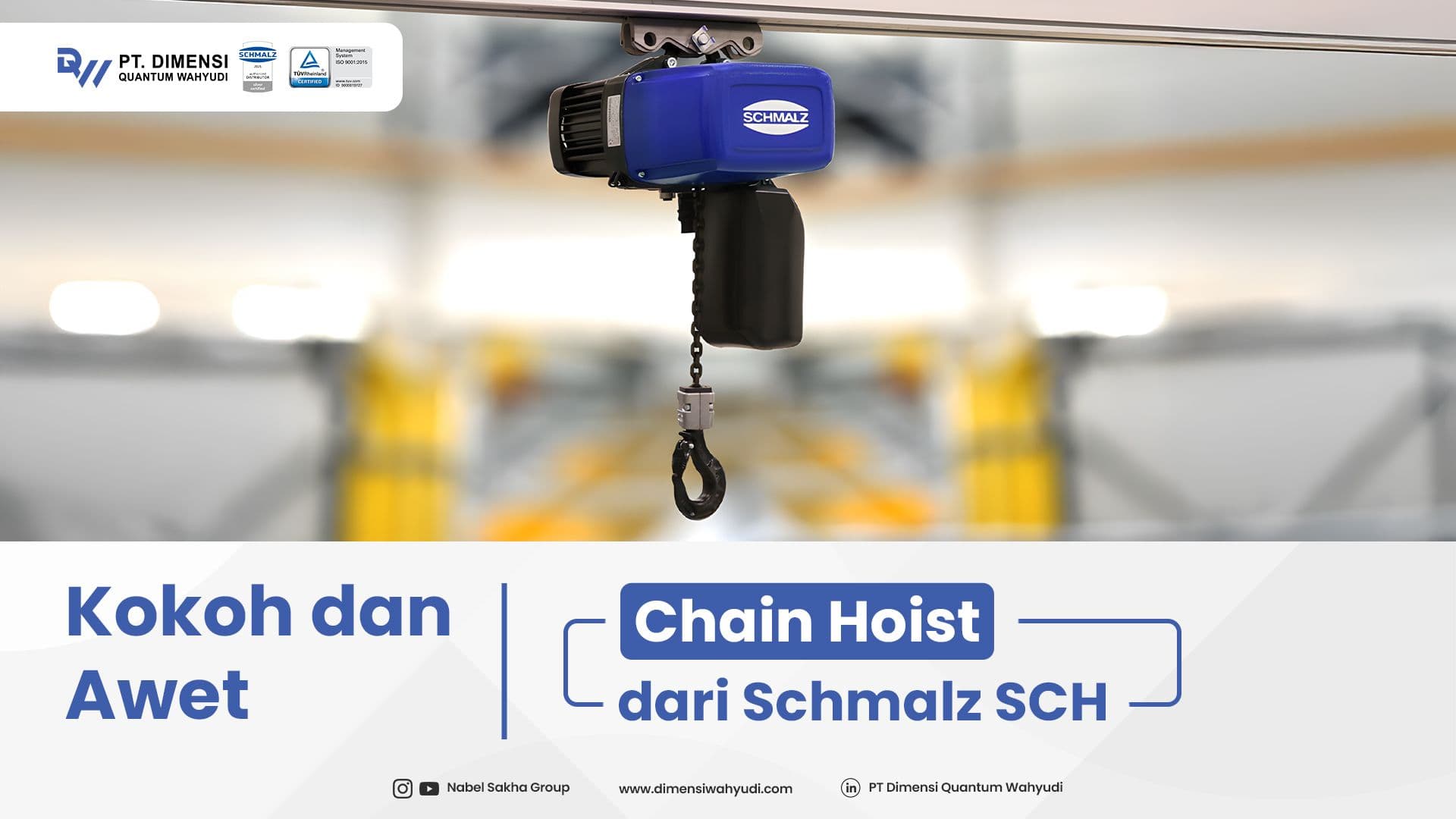 Schmalz Chain Hoist SCH: Solusi Angkat Beban yang Kokoh dan Ergonomis